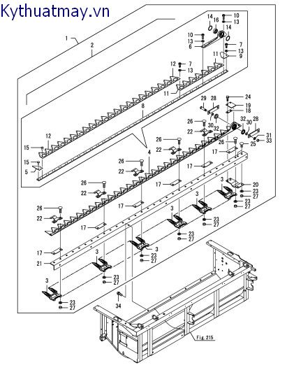 Lưỡi gặt - cách đầu 2.3m